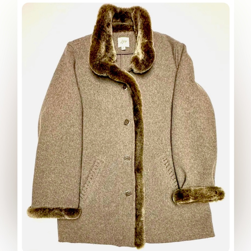 Lightly/gently used  and beautiful wool blend coat from JJill for fall/ winter.